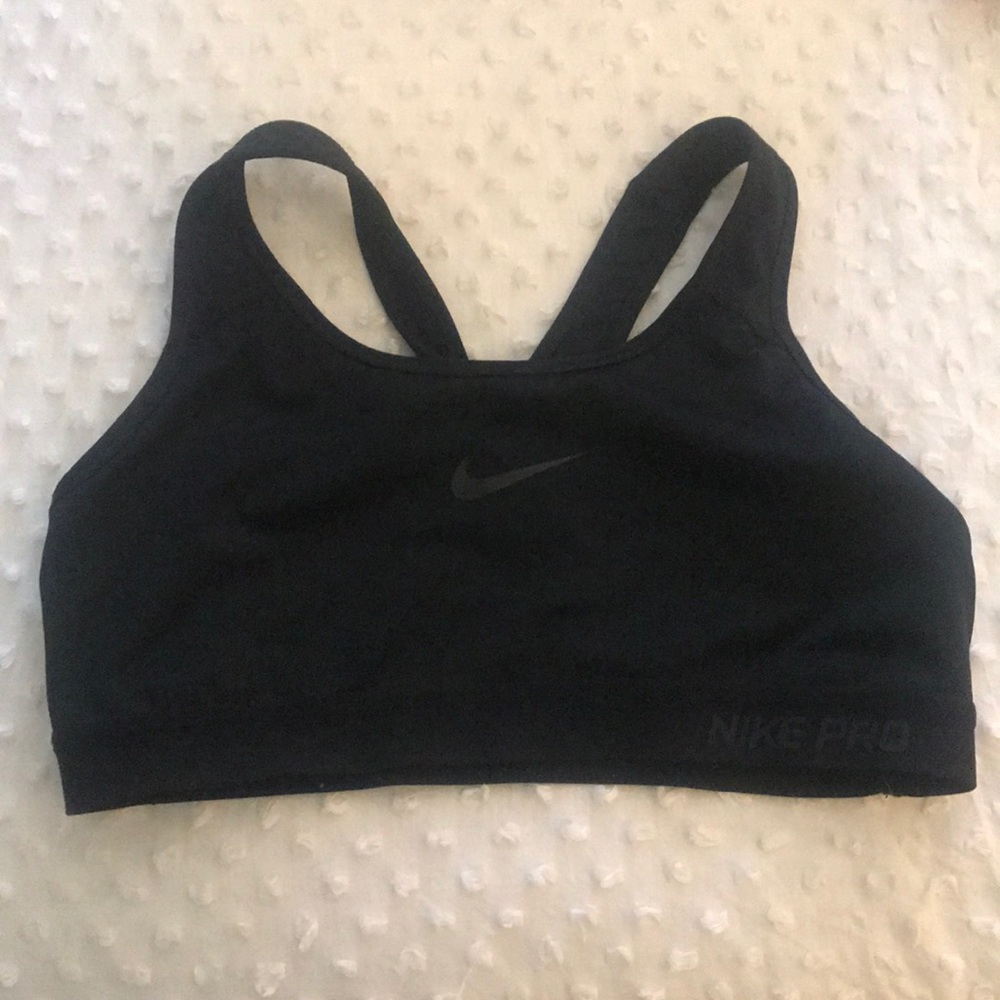 Black Nike Pro Sports Bra, Medium